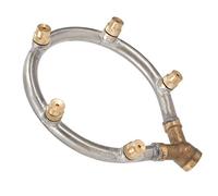 Kadimendium G1/4in Adjustable Misting Spray Circular Irrigation Sprinkler 5 Head Irrigation Spray Nozzles for Lawn Garden Watering