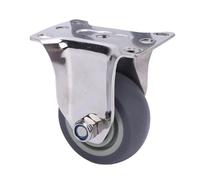 Kadimendium Heavy Duty 3in Directional Caster Stainless Steel Frame for Cart Furniture Workbench, Industrial Caster for a Smooth and Silent Glide, for Various Uses