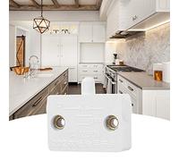 Kadimendium Light Switch Automatic Reset Control Switch 2Pcs White Durable for Wardrobe Closet Cabinets