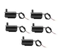 Kadimendium Micro DC Pump Stable Running Low Power Consumption for Fish Tank 5 Pcs/Set for Small Fountain, Solar Power System