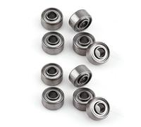 Kadimendium Miniature Steel Bearings Low Noise Long Service Life Double Shielded 3x8x4mm for 3D Printer Quadcopter 10pcs
