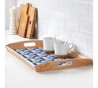 Kadimendium Mosaic Tile Transfer Stickers DIY Home for Bathroom Kitchen, Easy to Apply Self Adhesive Stickers for All Smooth Surfaces, 18pcs 10cm*10cm PVC Tiles (013)