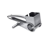 Kadimendium Multifunctional Kitchen Craft Rotary Stainless Steel Cheese Grater Rotary Cheese Grater 1 Drums Slice Shred Tool