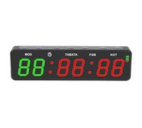 Kadimendium Portable Gym Timer Clock Rechargeable with Stopwatch Countdown Count Up and 20 10 Second HIIT Timer