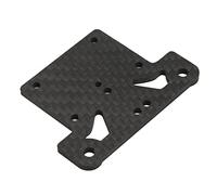 Kadimendium RC Top Plate Carbon Fiber Replacement for ARRMA 1/7 1/8 RC Car Durable Shock Tower Board and Steering Tie Rod Fixing Plate Black 62x45mm