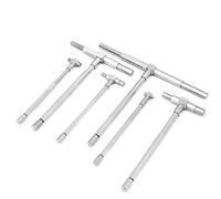 Kadimendium Telescopic Gauge Set T Bore Hole Gauge Precision Telescoping Gage 8-150mm Adjustable Inner Diameter Micrometer Measuring Tools 6PCS