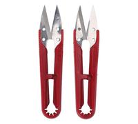 Kadimendium U Shaped Scissors Professional Stainless Steel 12pcs Set for Crafting and Needlework (L 1551)