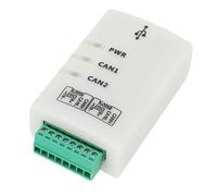 Kadimendium USB to CAN 2A Adapter Intelligent Dual Channel CAN Bus Analyzer for Automotive Calibration and Industrial Automation with 120Ω Resistor