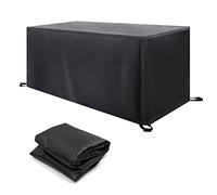 KADING Garden Furniture Covers, 150x90x75cm/LxWxH Black Waterproof Garden Table Covers, Windproof, Rip Proof, 420D Oxford Fabric Rectangular Extra Large Outdoor Patio Set Covers