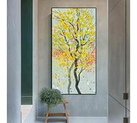 KADING Street Art Banksy Graffiti Behind The Curtain Canvas Painting Wall Art Posters Prints Wall Pictures for Living Room Home Decor 30x90cm(12x35in) With Frame