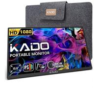 Kado 15.6" FHD 1080P Portable Monitor, USB-C HDMI, Ultra Thin IPS Screen, Built-in Speakers, External Monitor 180° Wall Mount/Arm for Laptop, PC, Phone, Mac, Xbox, PS4/PS5