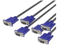 Kado 5ft VGA Cable, 3-Pack High Speed 1920x1080 FHD 60Hz, Male-to-Male 1.5m Length Genuine Parts Made for Sceptre Monitor, TV, PC, TV Box, Gaming Console, Projector