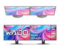 Kado Dual Monitor Setup - 2 Pack 24 Inch 1920x1080 75Hz VESA Mount HDMI Office Gaming (E24 Dual Series) Speakers
