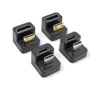 Kado Portable Monitor 180 Degree Adapter Set - Mini HDMI to HDMI 4K 60Hz U Shaped USB-C to USB-C USB 3.1 Gen 2 10Gbps 60W PD Charging Extender Converter for Laptop and Tablet (Mega Combo)