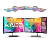 Kado - Set of 2 Curved Integrated Speakers 27" 1500R 1920x1080 75Hz with VESA HDMI Mount for Office Gaming (C27 Dual Series)