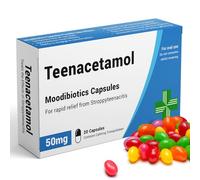 KadoBox - Teenacetamol - Funny Gifts for Teens. Joke Pill Box, Jelly Bean Sweets 50g. Gifts for Boys, Teenage Gifts for Girls, 13th Birthday Gifts, 17th Birthday, 18th Birthday Gifts for Boys & Girls