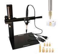 Kadrick Vertical Heat-Set Insert Press with 80W Digital Temperature-Controlled Soldering Iron (with Power Switch) Supports M2-M8 Inserts,Precision Heat-Set Tool for 3D Printed Plastics