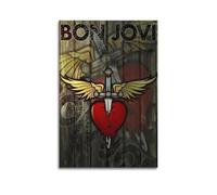 KADRTEBC Bon Jovi Canvas Wall Art Decor Living Room Modern Family Bedroom 12x18inch(30x45cm) Unframe-style