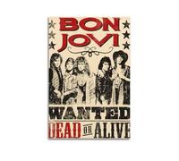 KADRTEBC Bon Jovi Canvas Wall Art Decor Living Room Modern Family Bedroom 16x24inch(40x60cm) Unframe-style
