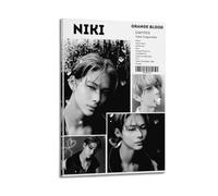 KADRTEBC Enhypen Orange Blood Niki Canvas Wall Art Decor Living Room Modern Family Bedroom 08x12inch(20x30cm) Frame-style