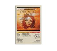 KADRTEBC Lauryn Poster Hill Rapper Singer Canvas Wall Art Decor Living Room Modern Family Bedroom 12x18inch(30x45cm) Unframe-style