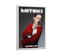KADRTEBC Mitski Poster Laurel Hell Songs Canvas Wall Art Decor Living Room Modern Family Bedroom 20x30inch(50x75cm) Frame-style