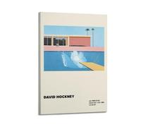 KADRTEBC The Bigger Splash - David Hockney Canvas Wall Art Decor Living Room Modern Family Bedroom 24x36inch(60x90cm) Frame-style