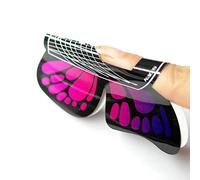 KADS 100pcs in 1 Roll Big Size Butterfly-shape Self Adhesive Gel Nail Extension Nail Forms for Acrylic Nails Tips