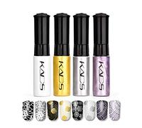 KADS 4pcs/set 10ml Nail Art Stamping Polish Nail Art Lacquer Beauty Nail Art Decoration Tools (20)