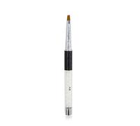 KADS Nail Art Brush Drawing Pen Black Handle Soft Hair Nail Brush Painting Tools Nail Art (4#, Black)