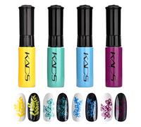 KADS Nail Stamping Polish Lacquer for Beauty Decoration (10ml, Set of 4)