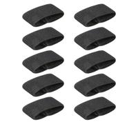 KADSXIYA 10 Pcs Elastic Nylon Tactically Belt Loop Keepers Belt Keepers Belt Backpack Straps Holder for 1.5 In, Black, As derailed discription