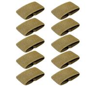 KADSXIYA 10 Pcs Elastic Nylon Tactically Belt Loop Keepers Belt Keepers Belt Backpack Straps Holder for 1.5 In, Khaki, As derailed discription