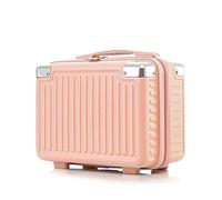 KADSXIYA 14inch Multifunctional Lady's Cosmetic for Case Travel Hand Luggage Portable Carrying Makeup Bag Professional Suitcase, Pink