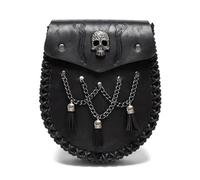 KADSXIYA Belt Pouches Waist Bag Fanny Pack Leather Medieval Leather Pouches Cellphone Holdre Holsters LARP Renaissance Costumes, FBG201BK, As derailed discription