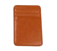 KADSXIYA Card Holder Multi-Slot Card Holder PU Leather Pocket Wallet Cash Holder, Brown