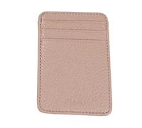 KADSXIYA Card Holder Multi-Slot Card Holder PU Leather Pocket Wallet Cash Holder, Gray pink