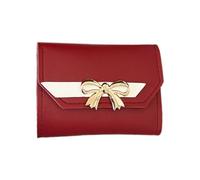 KADSXIYA Clutch Bag Trifold Credit Card Holder Coin Purse Small Change Wallet Portable, Red