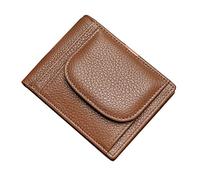 KADSXIYA Coin Pocket Leathers Thin Card Wallet ID Card Holder Pouch Leather Credit Card, Brown