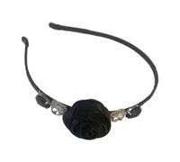 KADSXIYA Crystal Hair Hoop Tulle Rose Crown Pageant Prom Club Queen Headwear