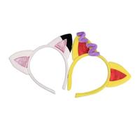KADSXIYA Cute Plush Fox Cat Ears Hairband Cartoon Animal Anti-slip Makeup Headdress