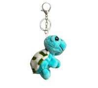 KADSXIYA Cute Plush Turtle Charm Keychain Sweet Pendant Car Keyring Backpack Decoration, Blue, Key ring