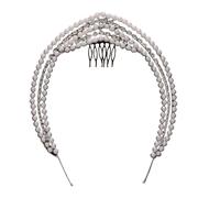 KADSXIYA Elegant Crystal Headband Queen Headpiece Bridal Wedding Hair Accessories