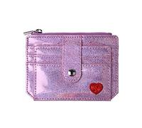 KADSXIYA Holographic Wallet ID Money Credit Card Holder Pocket for Case Business Driver's, Pink