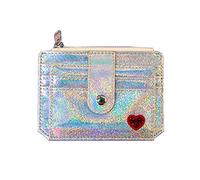 KADSXIYA Holographic Wallet ID Money Credit Card Holder Pocket for Case Business Driver's, Silver
