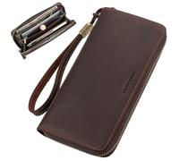 KADSXIYA Large Capacity Wallets Leather Wallets Blocking Credit Card Holder for Man