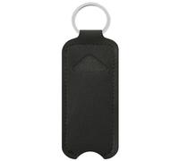 KADSXIYA Lipstick Storage Bag Keychain Lip Balm Cover Keyring Lip Gloss Holder Sleeve, Black, As detailed description