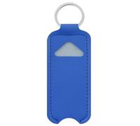 KADSXIYA Lipstick Storage Bag Keychain Lip Balm Cover Keyring Lip Gloss Holder Sleeve, Blue, As detailed description