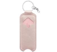 KADSXIYA Lipstick Storage Bag Keychain Lip Balm Cover Keyring Lip Gloss Holder Sleeve, Pink, As detailed description