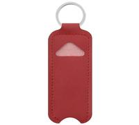 KADSXIYA Lipstick Storage Bag Keychain Lip Balm Cover Keyring Lip Gloss Holder Sleeve, Red, As detailed description